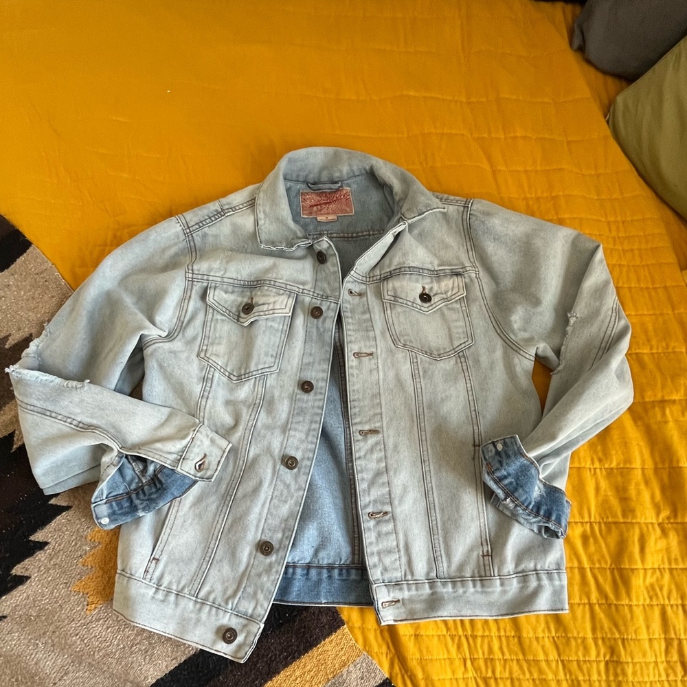 Brooklyn Clothing Co Faded Denim Jacket Size M